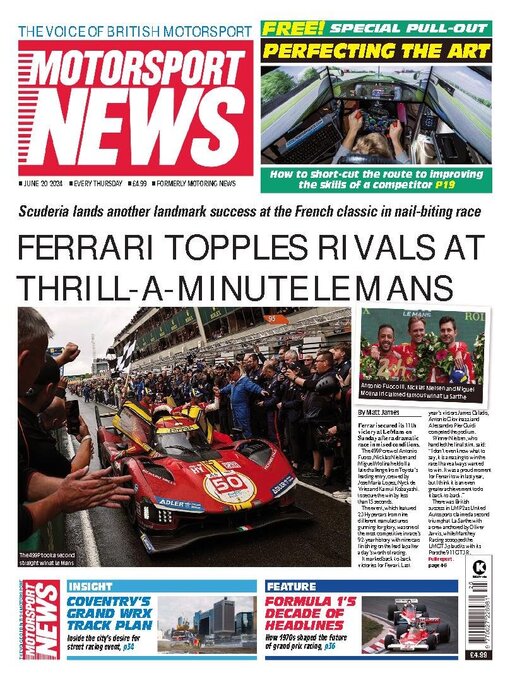 Title details for Motorsport News by Kelsey Publishing Ltd - Available